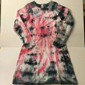 New! Long sleeve Tie dye ruffle Dress girls